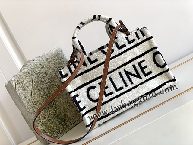Celine專櫃2023秋季新款手提托特包 賽琳CABAS THAIS小號CELINE通體印花織物手袋 sldj2298